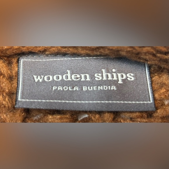 Wooden Ships Tara Zip Bomber Cardi in Brown, Size Medium-Large - Picture 11 of 13